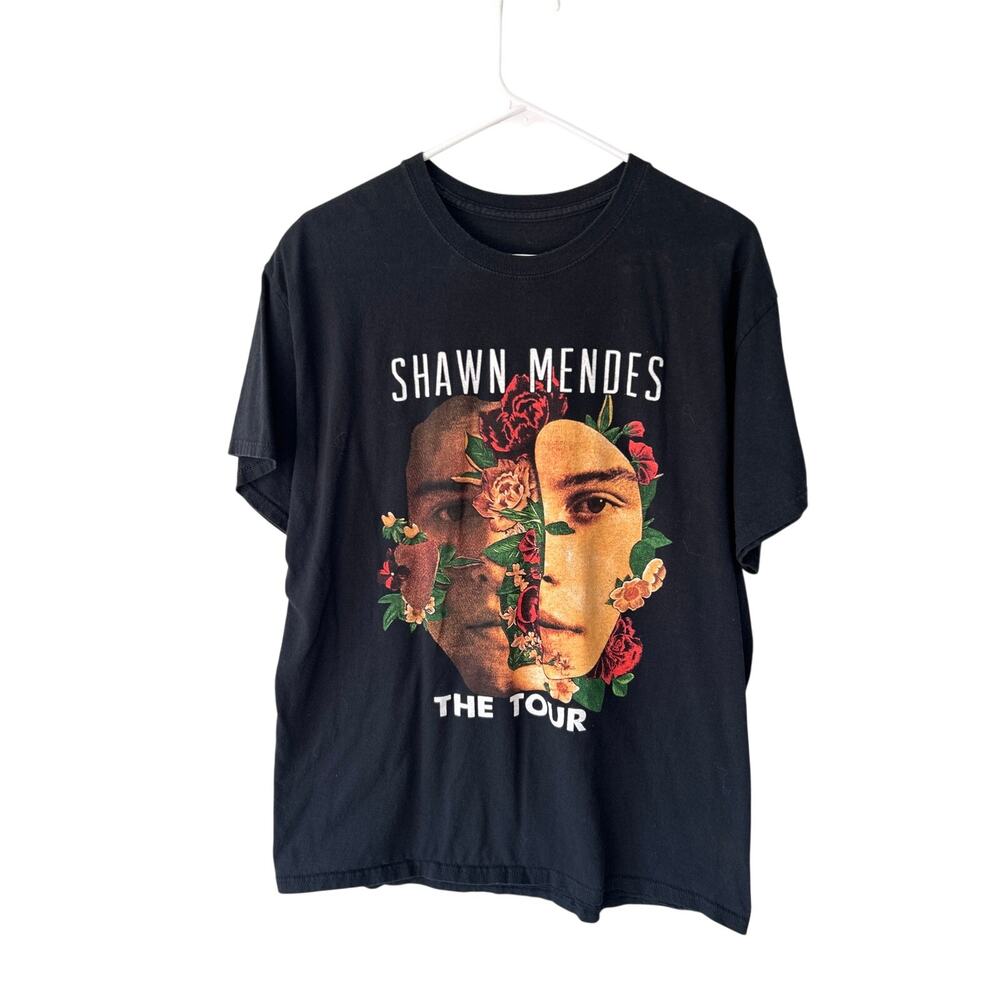 Shawn Mendes 2019 Black Tour Short Sleeve Tee Large